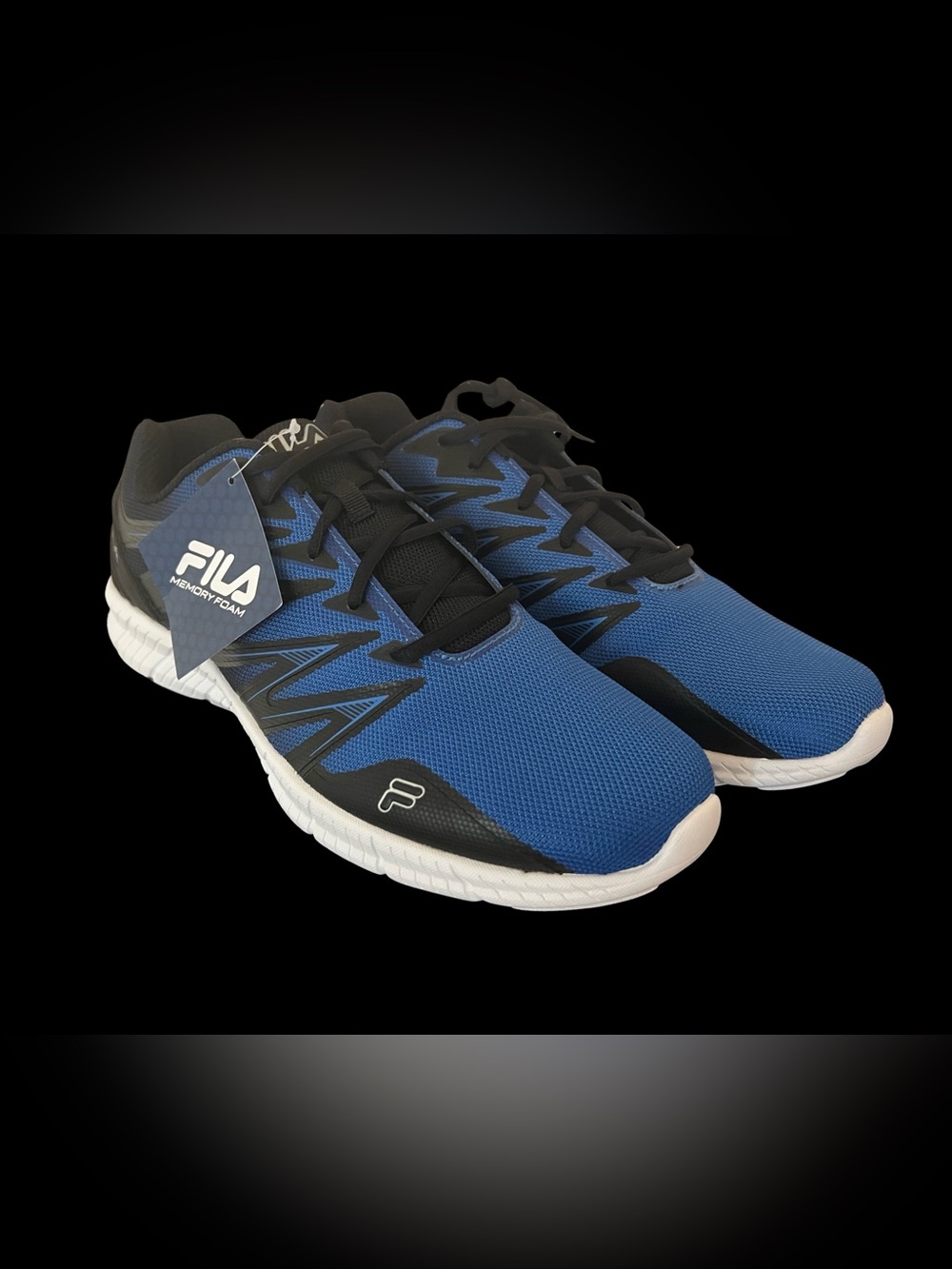 FILA Memory Foam Athletic Sneakers Size 13 NWT Blue Black